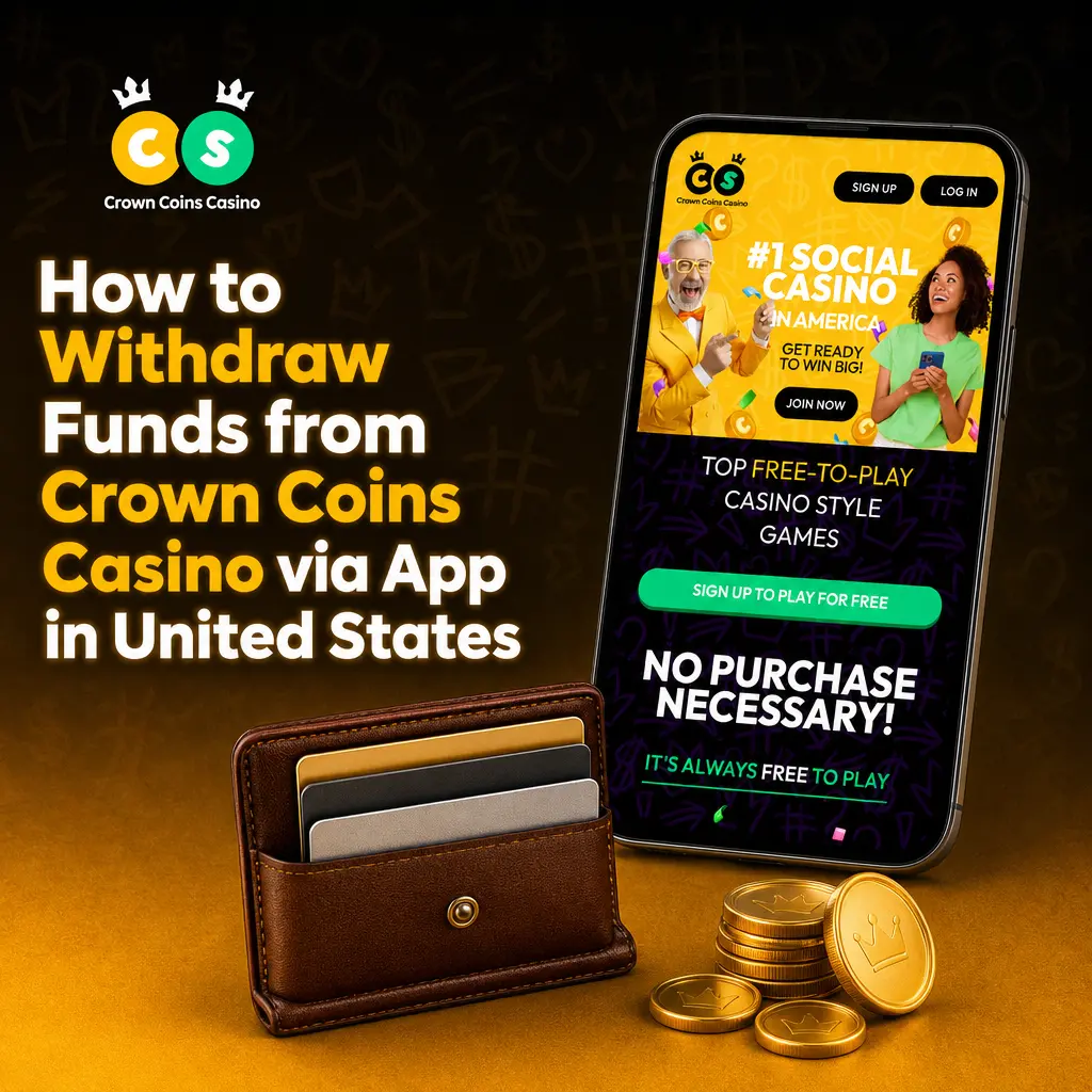 How to Withdraw Funds from Crown Coins Casino via App in United States